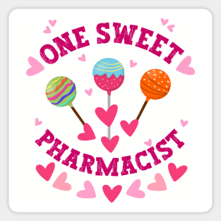 One sweet pharmacist Valentine Sticker